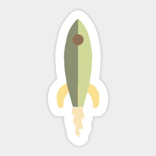 Rocket - Green Sticker